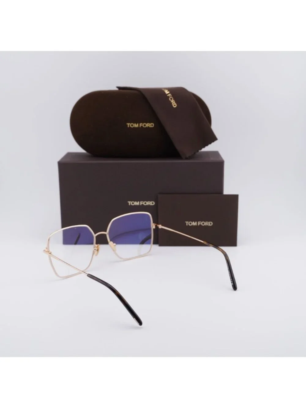 Tom Ford FT5739-B 028 Butterfly Women Eyeglasses 57mm - Gold